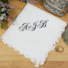 Any Initals Personalized Ladies Handkerchief
